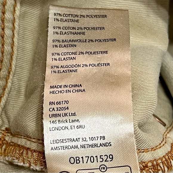 Pilcro Anthropologie Tan High Rise Denim 6” Casual Shorts Women’s 29 - Picture 5 of 7